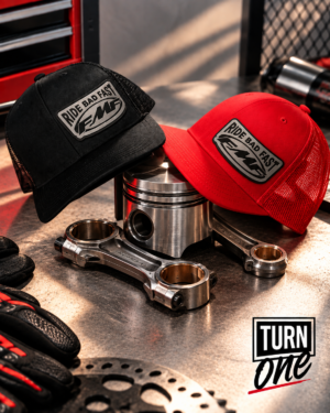 Gorra FMF "Ride Bad Fast" [Negra] [Roja]