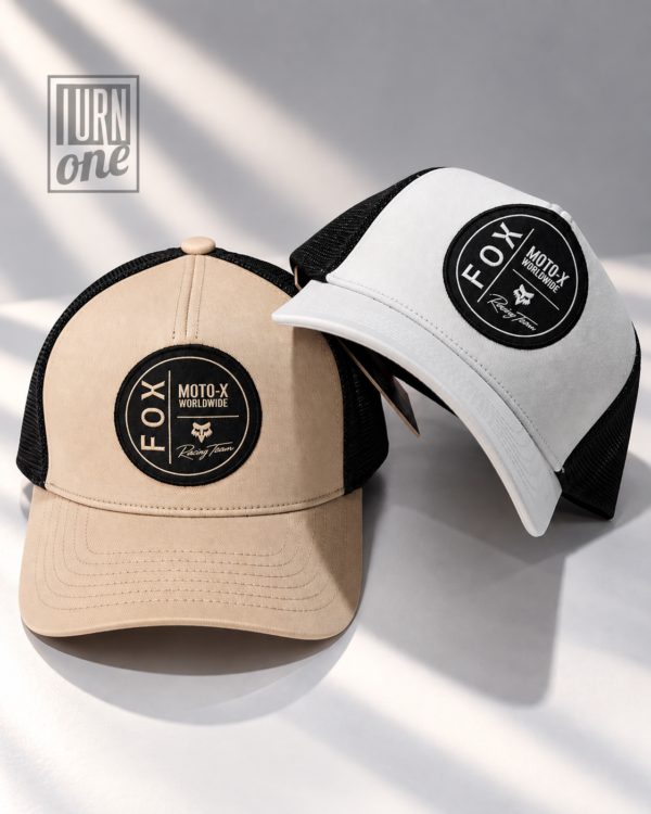 Gorra Fox Bordada [Blanca] [Beige]