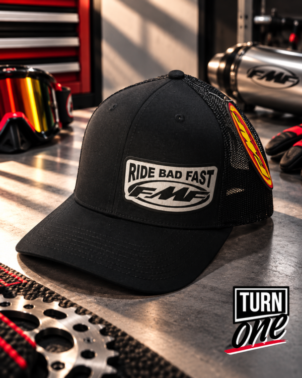 Gorra FMF "Ride Bad Fast" [Negra] [Roja]
