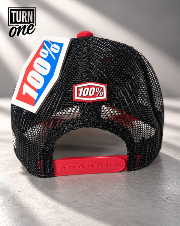 Gorra 100% Geico Honda [Roja] [Roja/Negra]